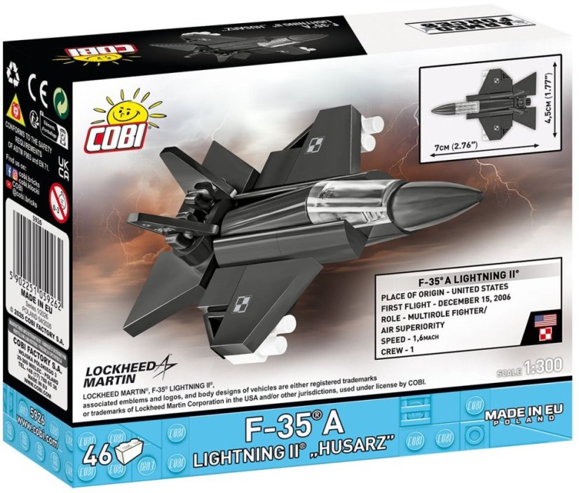 Armed Forces F-35A Husarz - Plastová stavebnice COBI