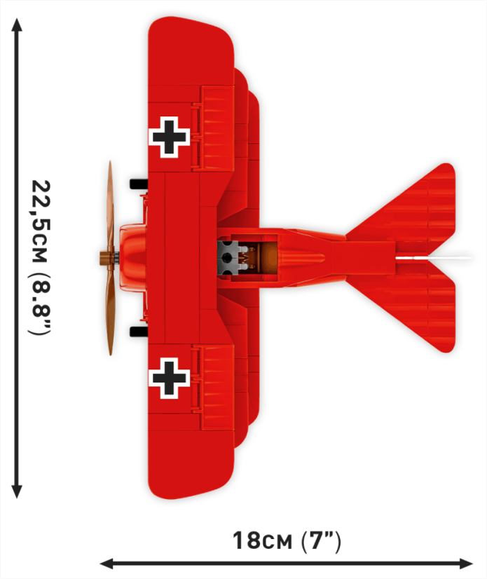 FOKKER Dr. I - Rudý Baron - Plastová stavebnice COBI