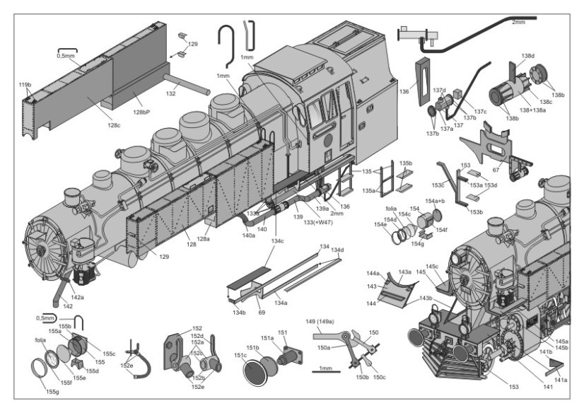 Parní lokomotiva HCP 1-6-2 Bułgar