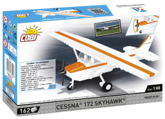 Cessna 172 Skyhawk - bílo-oranžová - Plastová stavebnice COBI