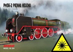 Steam Locomotive Pm36-2 Piekna Helena - Laser accessories - skeleton, details
