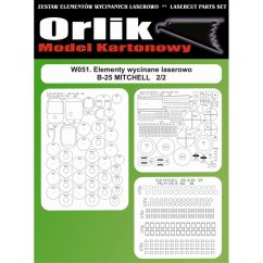 B-25 J Mitchell - Laserové doplňky - kostra, detaily
