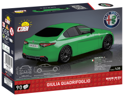 Alfa Romeo Giulia Quadrifoglio - zelená - Plastová stavebnica COBI