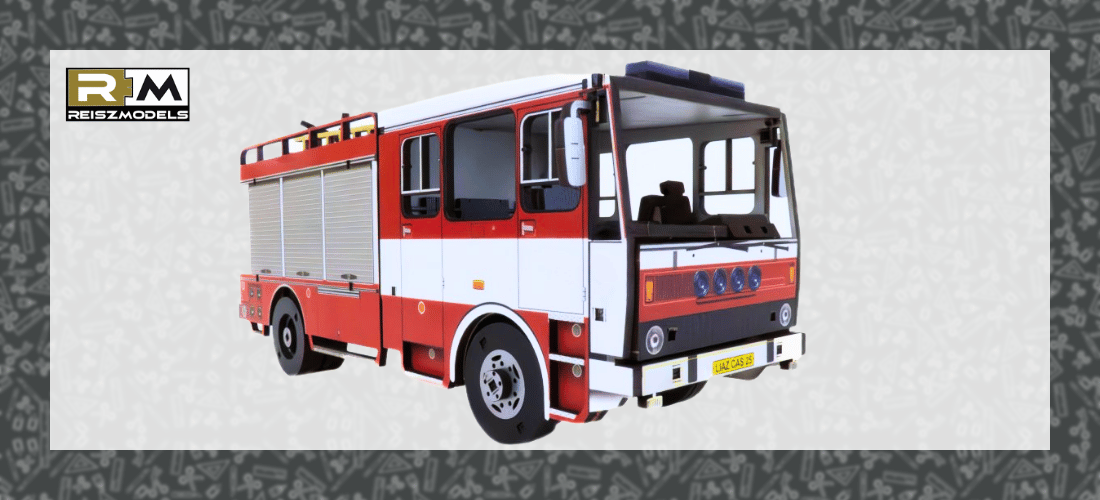 Drevený model LIAZ CAS 25