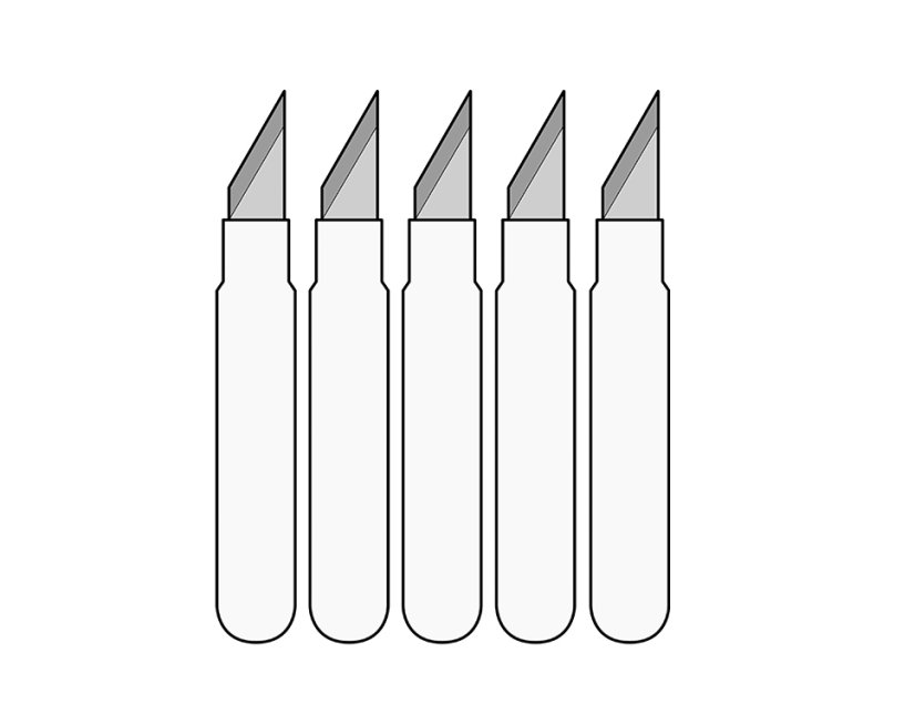 Náhradní čepele pro precizní otočný nůž 360°