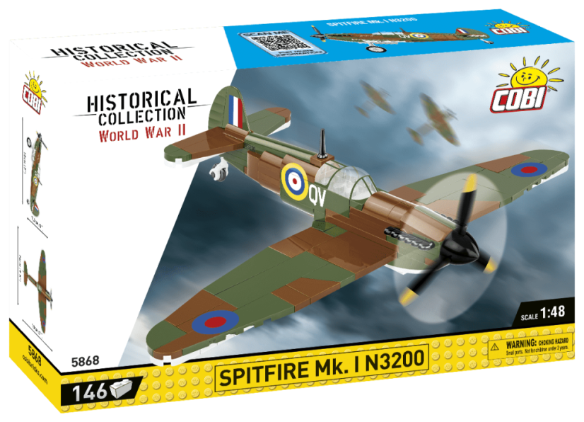 Spitfire MK. I N3200 WWII - Plastová stavebnice COBI