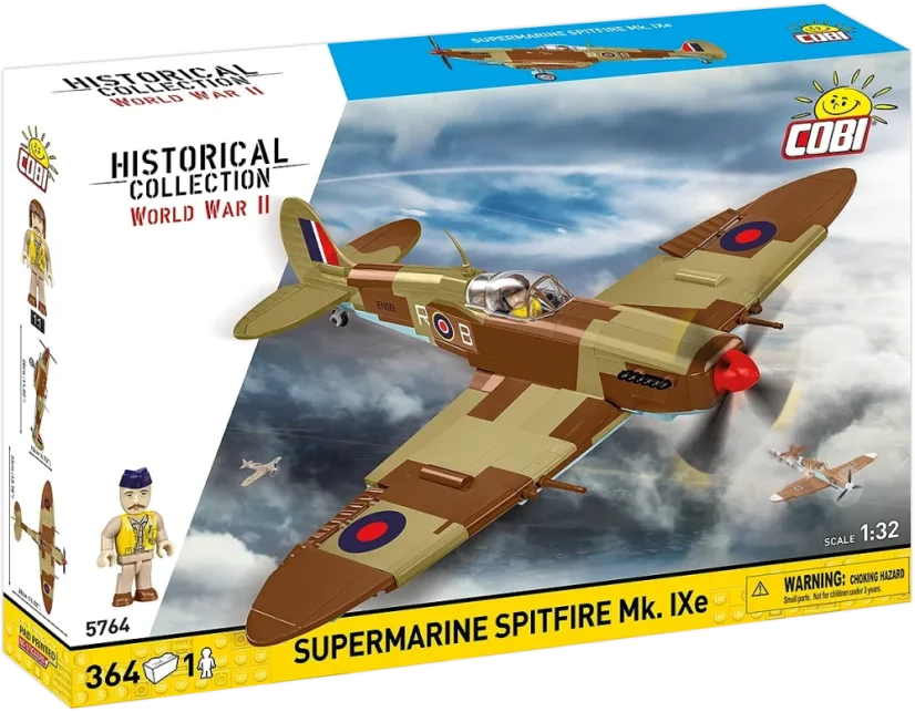 Supermarine Spitfire Mk. IXe WWII - Plastová stavebnice COBI
