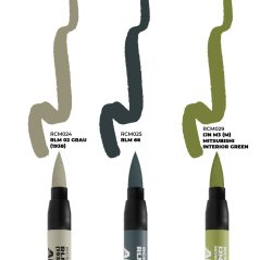 Barvy kokpitů letadel AXIS WWII – RC MARKERS SET