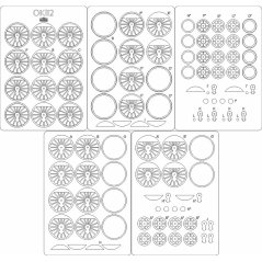 Steam locomotive OKl 12 - Laser accessories - wheel parts