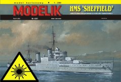 HMS Sheffield - Laserové doplňky - kostra