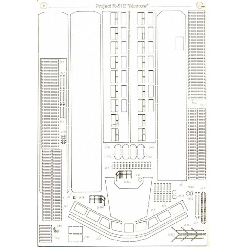 Říční člun Moskva - Laserové doplňky - kostra