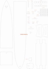 ORP Wicher 1939 - Laserové doplňky - kostra