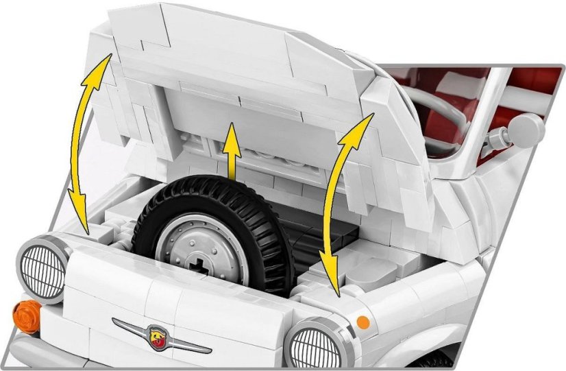Fiat Abarth 595, 1:12 - Plastová stavebnice COBI