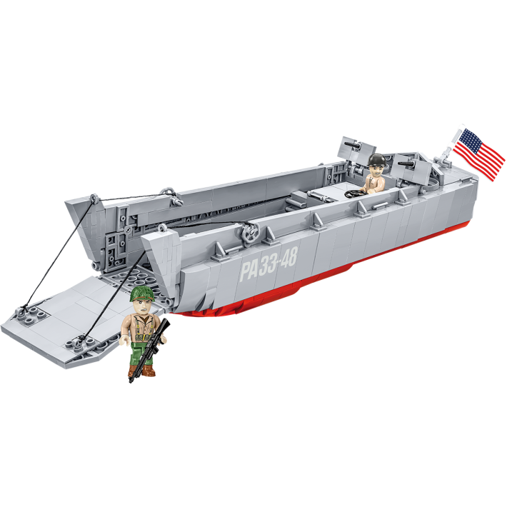 Americký vyloďovací člun LCVP-HIGGINS BOAT - Plastová stavebnice COBI