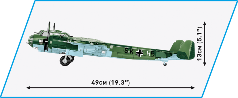 Dornier DO 17Z-2 WWII- Plastová stavebnice COBI