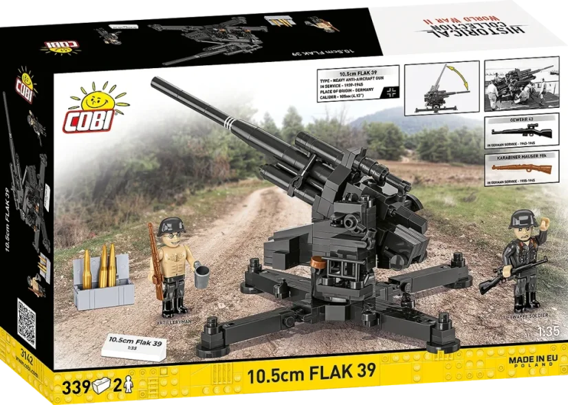 10,5 cm Flak 39 WWII - Plastová stavebnica COBI