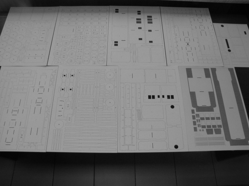 Motorová lokomotíva S200 (T669) - Laserové doplňky - kostra, detaily, díly kol
