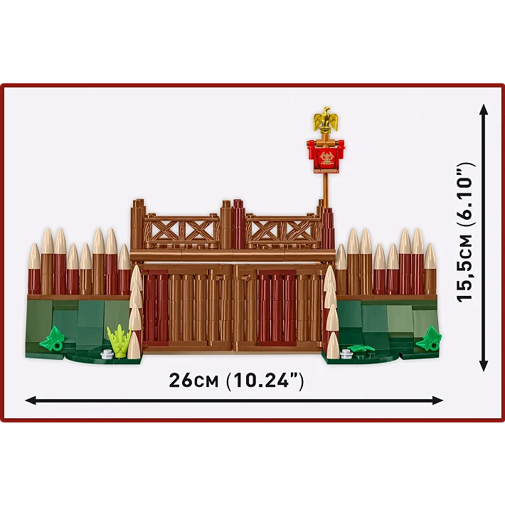 Rímsky tábor - Brána - Plastová stavebnica COBI