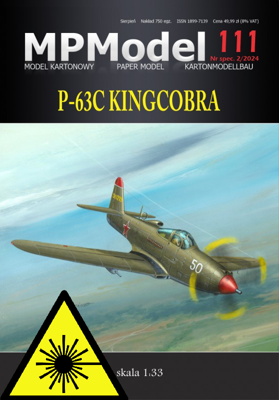 P-63C Kingcobra - Laserové doplňky - kostra, detaily