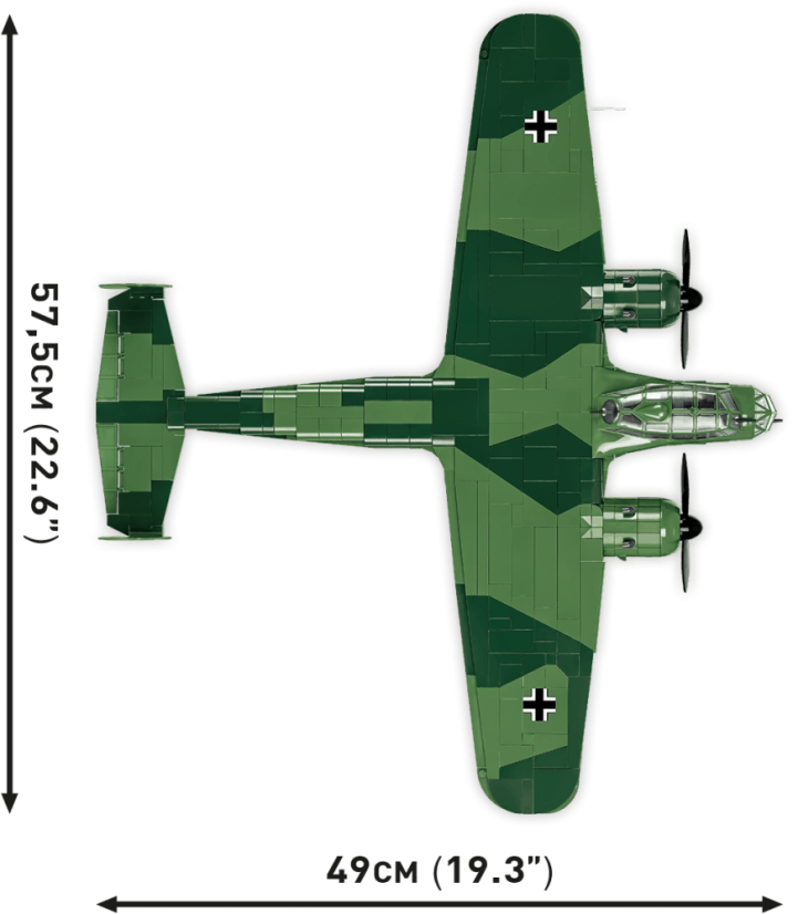 Dornier DO 17Z-2 WWII- Plastová stavebnice COBI
