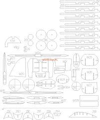 Hawker Typhoon Mk.IB - Laserové doplňky - kostra
