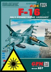 F-16C Ukraina Air Force - Laserové doplňky - kostra