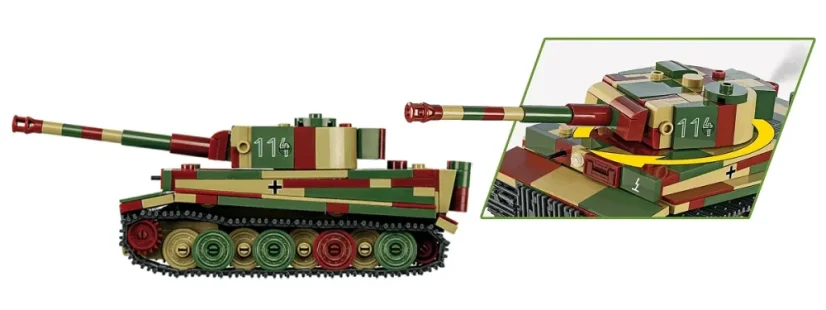 Pz.Kpfw. VI Tiger Ausf. E 2v1 WWII - Plastová stavebnice COBI