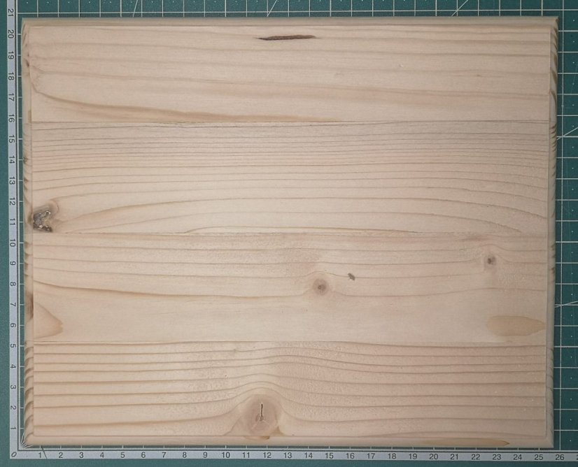 Wooden pad under the model - Rectangle 20 x 25 cm