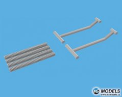 Parts of the ČSD / ČD semi-pantograph (1:45) - Resin parts