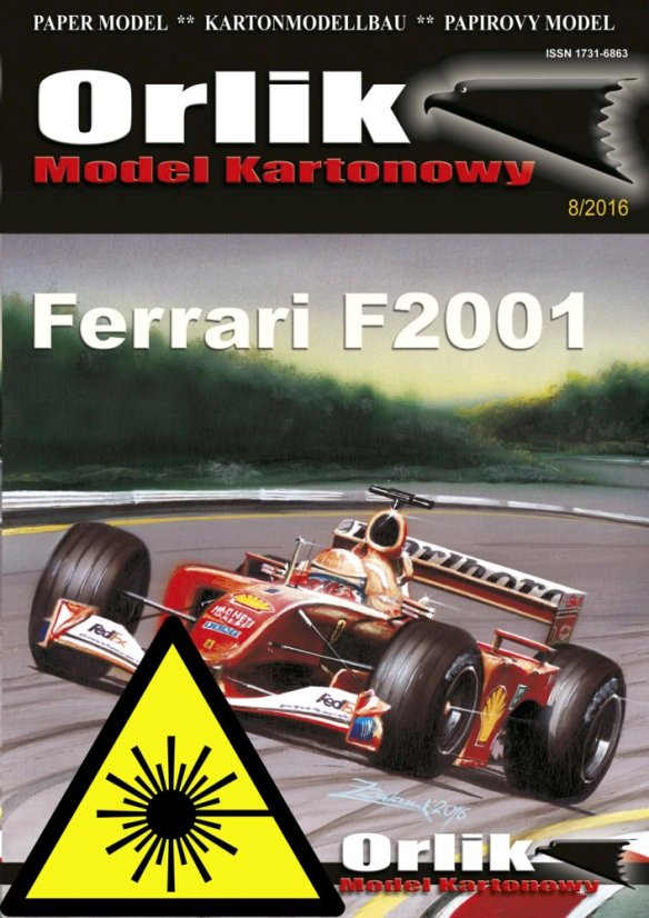 Ferrari F2001 - Laserové doplňky - kostra, díly kol