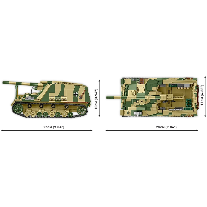 Panzerhaubitze HUMMEL WWI - Plastová stavebnica COBI