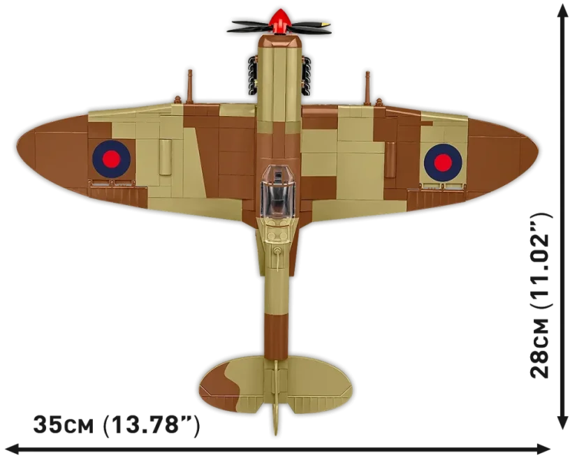 Supermarine Spitfire Mk. IXe WWII - Plastová stavebnice COBI