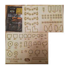 Pásový traktor DT-75ML - Laserové doplňky - kostra