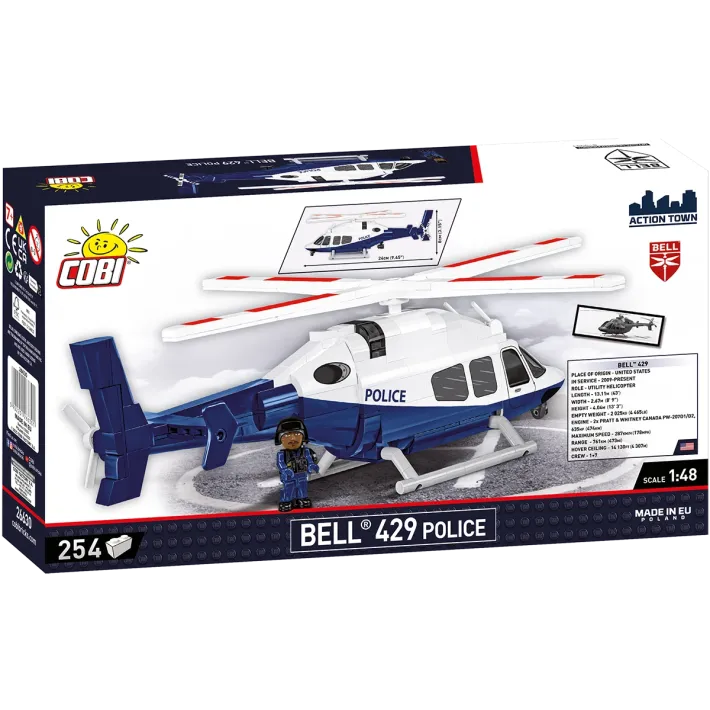 Bell 429 - Policie - Plastová stavebnice COBI