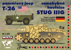 Jeep T-26 and howitzer Stug IIIG