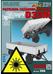 Zemědělský přívěs D35M - Laserové doplňky - kostra, díly kol, detaily, dezény