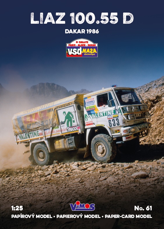 Liaz 100.55 D č 633 - Dakar 1986 - 1:25