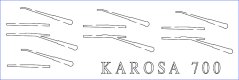 Karosa řady 700 - Laserové doplňky