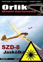 SZD-8 Jaskółka Bis (lastovička) - Laserové doplnky - kostra