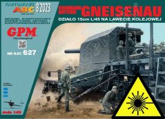 Železniční baterie Gneisenau 15cm L/45 - Laserové doplňky - kostra