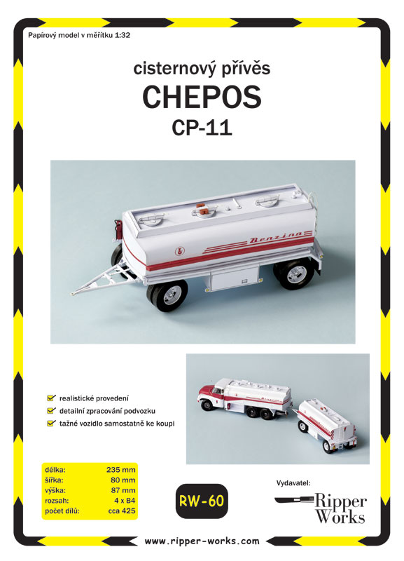 Přívěs Chepos CP-11 Benzina