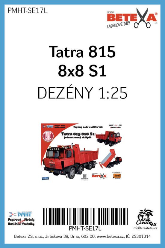 Tatra 815 8x8 S1 - Laserové dezény