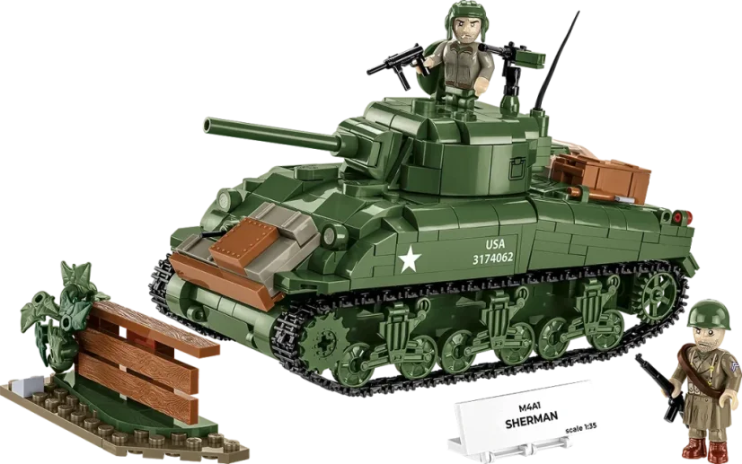 Sherman M4A1 WWII - Plastová stavebnice COBI
