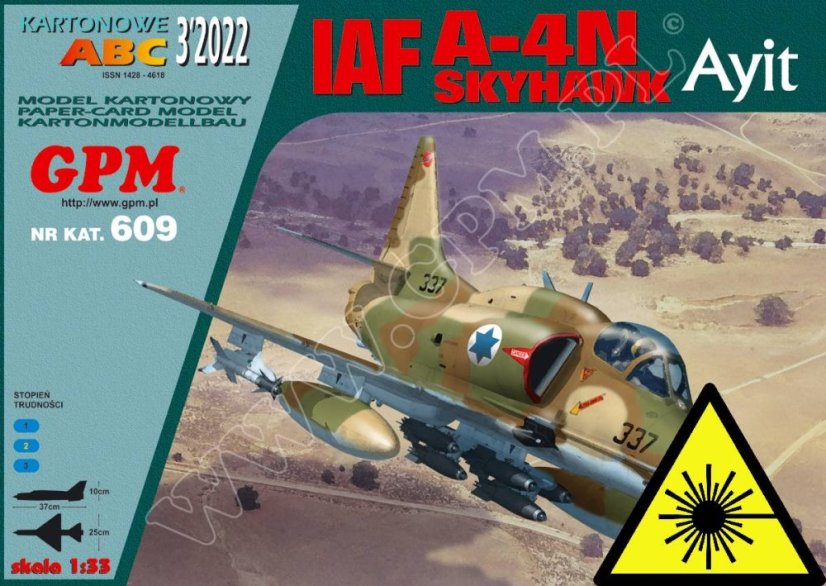 IAF A 4N SKYHAWK - Laserové doplňky - kostra