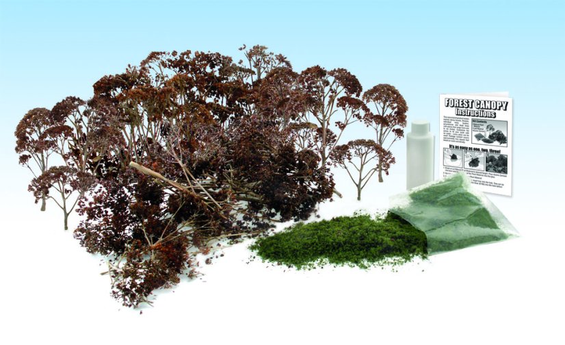 Sada pro tvorbu stromků Forest Canopy - Tmavě zelená