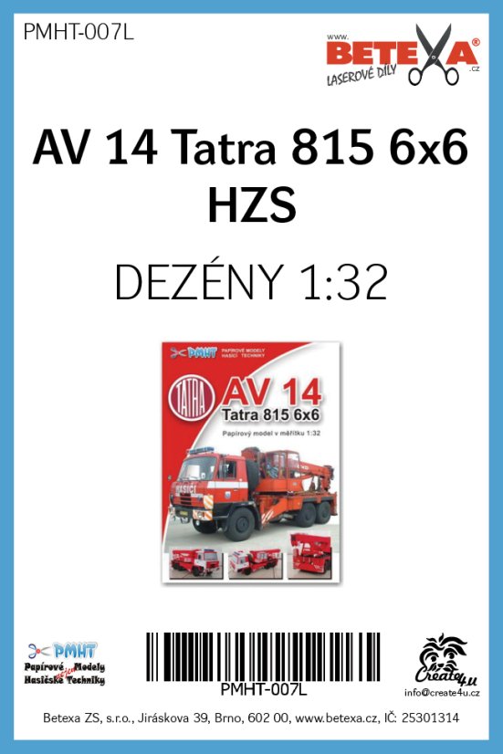 Tatra 815 AV14 6x6 HZS - Laserové doplnky - dezény