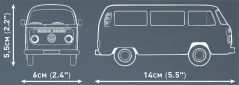 Volkswagen T2a - bus - Plastová stavebnice COBI