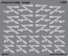 Leptaná konštrukcia pre uchytenie troleje