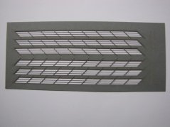 Railing 4 rows bevel (100 cm) 1:100