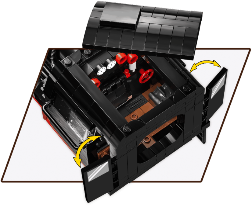 Parní lokomotiva DR BR 52/TY2 - Plastová stavebnice COBI